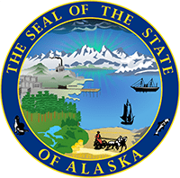 The Seal of the State of Alaska.