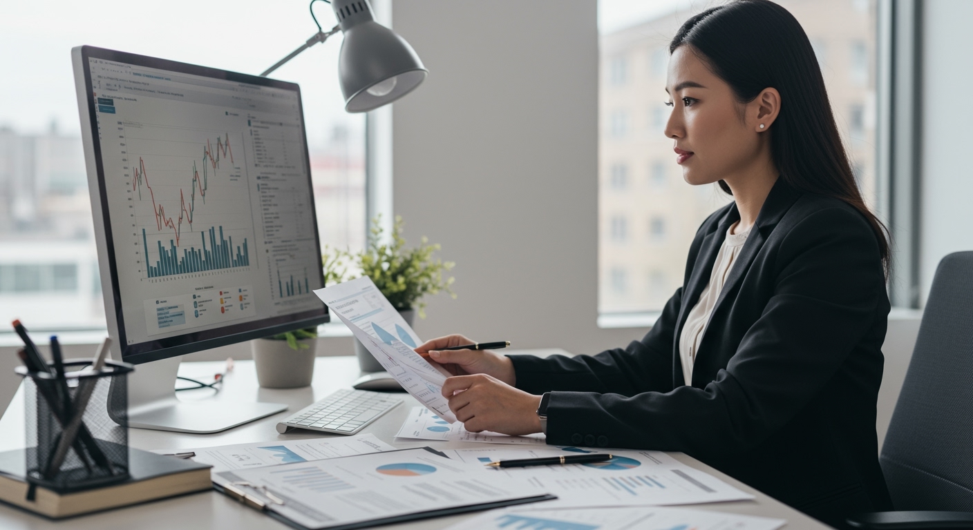 mlo reviewing housing market data in best states to get an MLO license