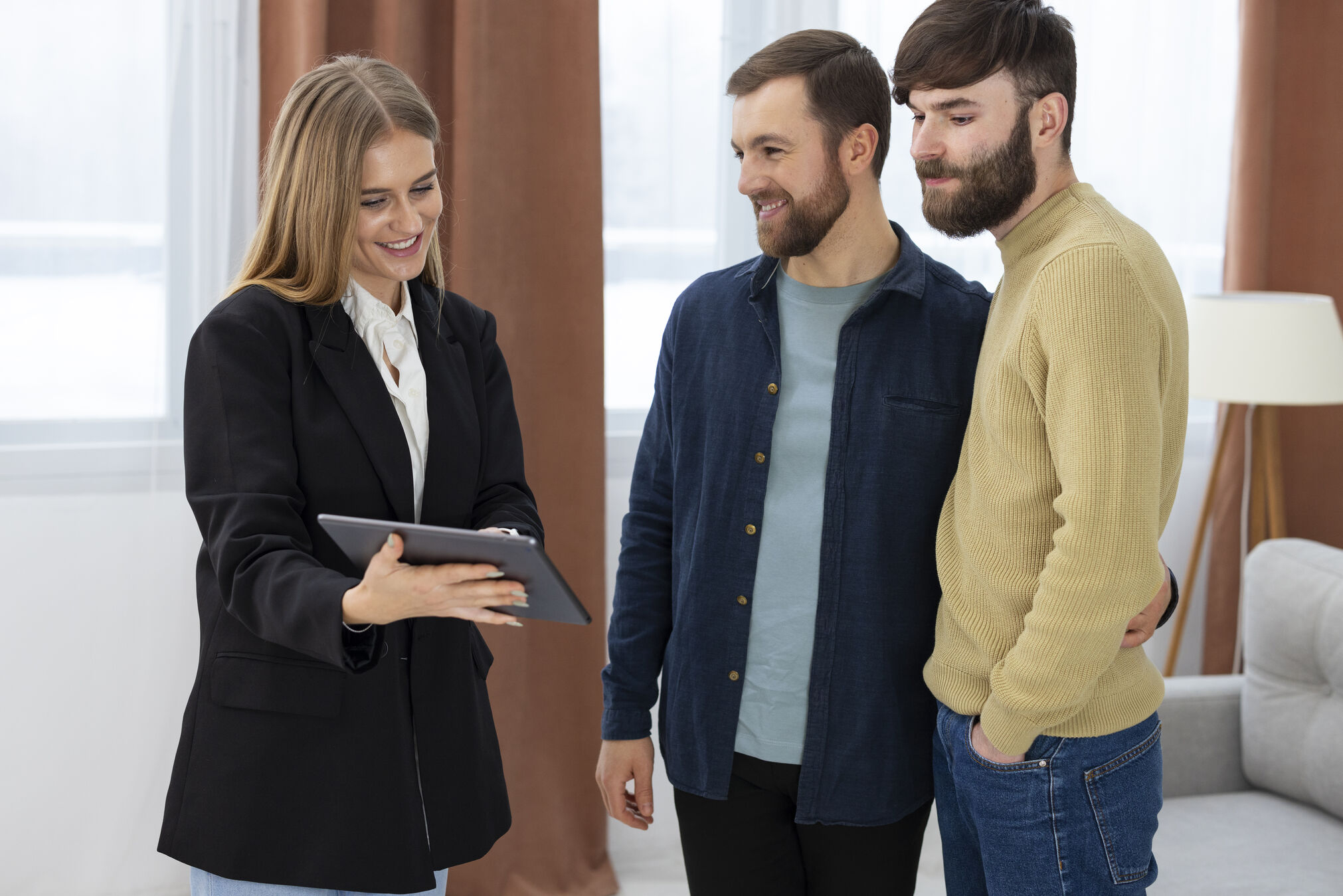 Realtor connecting with clients and learning how to generate real estate leads through referrals