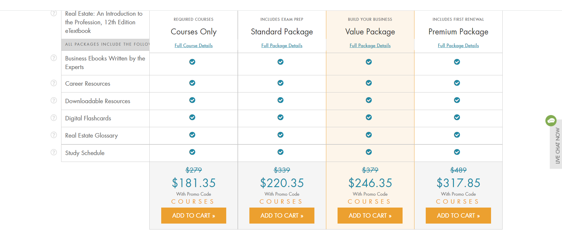 The cost for the Missouri Real Estate Pre-License online course from CE Shop.