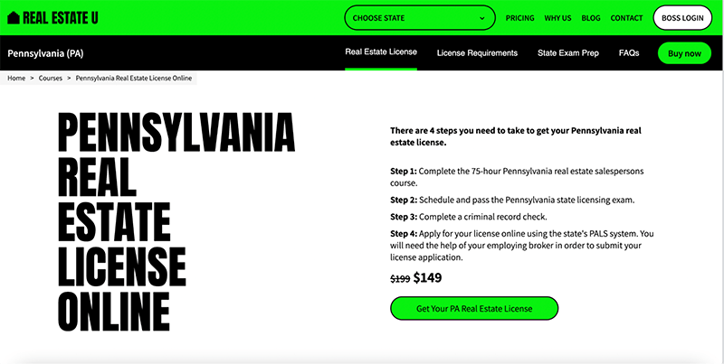 How to get a real estate license in Pennsylvania with Real EstateU.