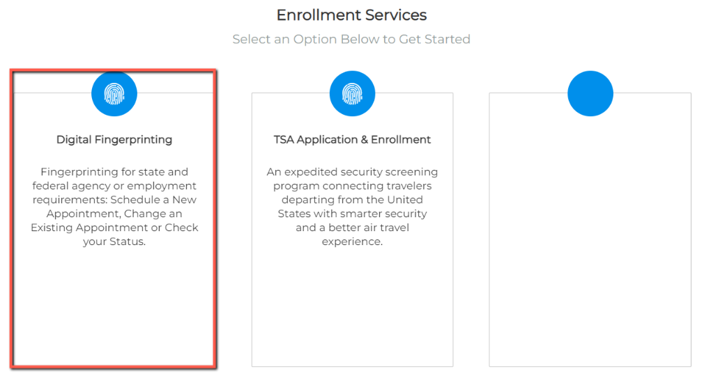 Select Digital Fingerprinting when you scroll down the page.